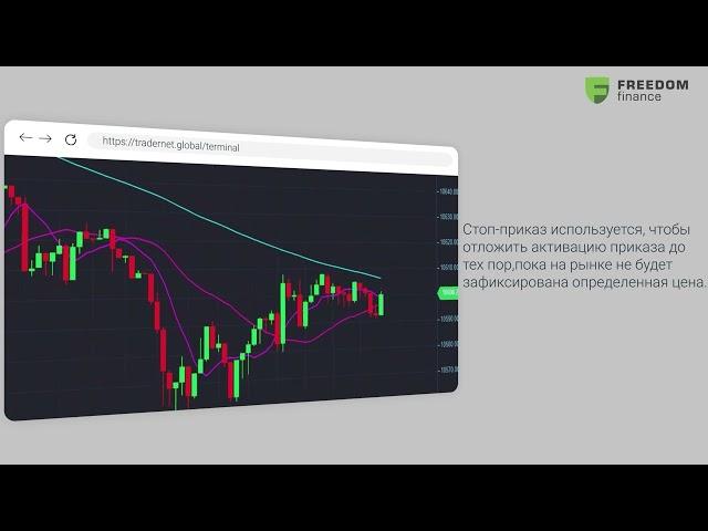 Виды приказов в Tradernet