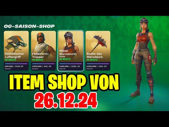 ITEM SHOP von HEUTE den 26.12.24 | Paar OG Skins aber sonst eher Moin Mäßiger Shop 