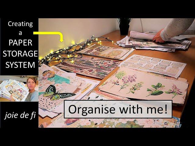 Creating a SYSTEM for STORING PAPERS  Craft Room Overwhelm Fix ⭐