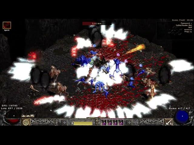 Project Diablo 2 Season 10 -  Holy Freeze Sacrifice Paladin vs T1 Lucion day24