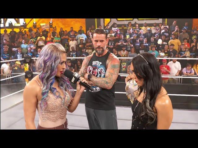 CM Punk, Roxanne Perez & Giulia Segment: NXT September 17 2024