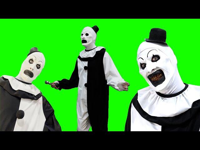 Art the Clown Terrifier Reactions Green Screen Scene Pack 1080P Memes