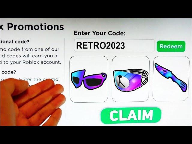 2023 *5 NEW* ROBLOX PROMO CODES All Free ROBUX Items in JANUARY + EVENT | All Free Items on Roblox