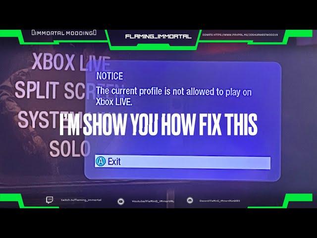 XBOX How to fix The current profile is not allowed play Xbox Live 2023