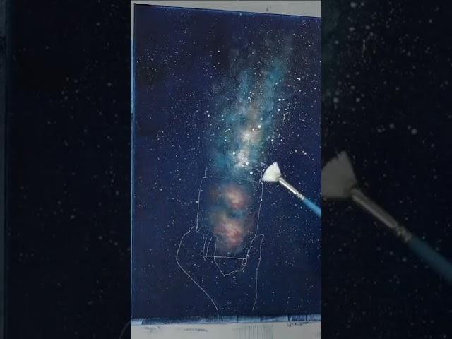 “Galaxy Jar” full free tutorial on my channel! ‍⭐️ #shorts #shortsfeed #shortsvideo #galaxy