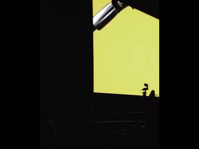 Jeremy Renner shows off the introduction video for his new Hawkeye series during MarvelSDCC