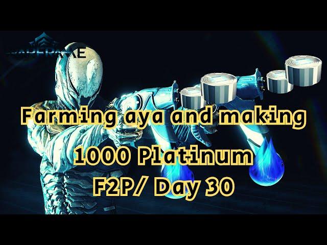 Warframe | How I Made 1000 platinum in 2 Days / F2P