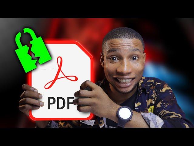 HOW TO UNLOCK PDF FILE EVEN IF YOU HAVE FORGOTTEN THE PASSWORD