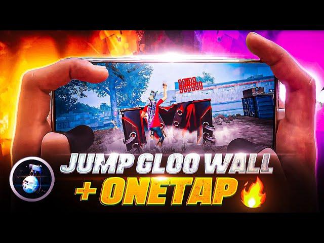 New Jump [ Fly ] Style Gloo Wall + ONETAP Headshot Trick  | Free Fire New Gloo Wall Style Trick !!