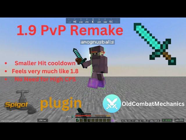 So, I made a new 1.9 PvP Style using Spigot | OldCombatMechanics Plugin config | Better 1.9 PvP