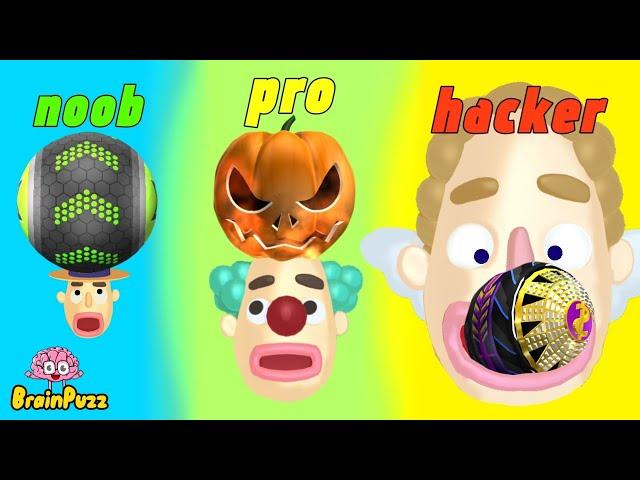 Noob VS Pro VS Hacker  Sandwich Runner VS Going Balls Gameplay Walkthrough All Levels iOS, Android