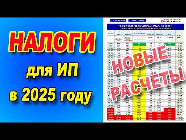 Как изменятся расчеты ИП в 2025 году? Налоги для ИП на 2025 год