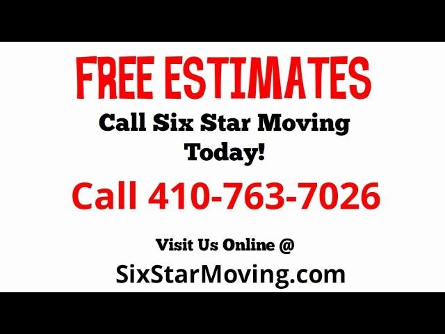 Local Moving Companies Maryland - Six Star Moving Companies Maryland