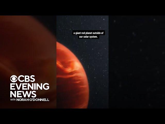 NASA's James Webb Space Telescope discovers giant red planet outside of our solar system #shorts