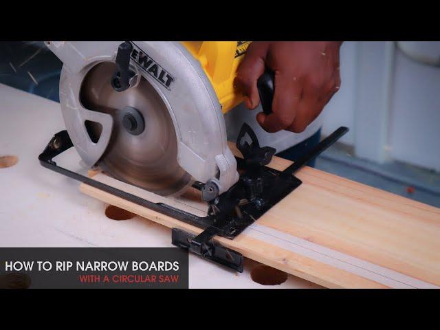 How to Rip narrow boards with a circular saw