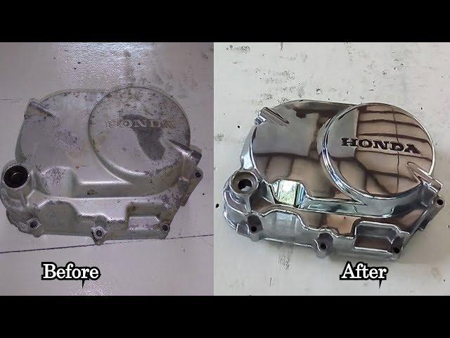 How to Polish Engine Cover - CD90 Engine cover restoration