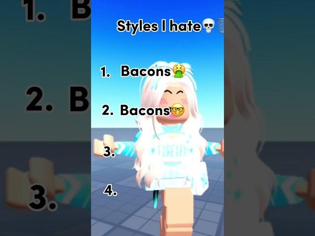 styles i hate. ️ #bacons #preppy #preppyroblox #roblox #robloxedit #shorts