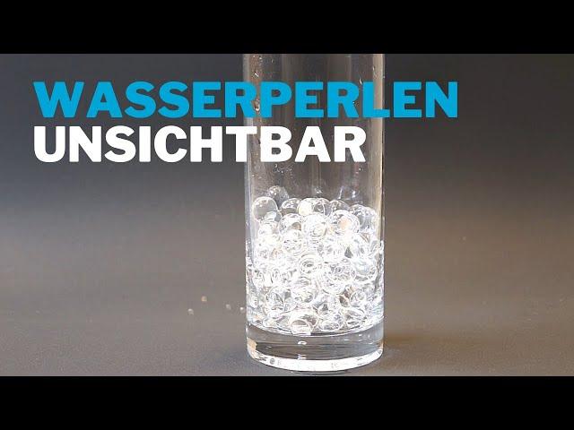 Gelperlen unsichtbar machen - Experiment zum Nachmachen