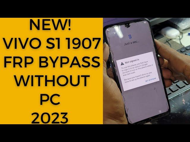 New! Vivo S1 1907 FRP Bypass Without PC 2023 - vivo 1907 frp bypass - vivo s1 frp bypass 2023