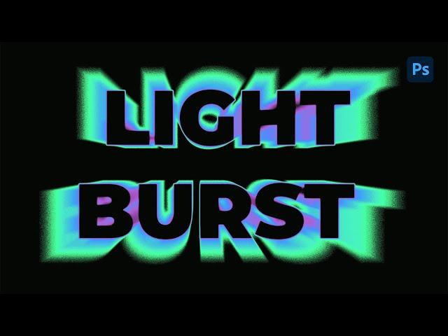 How to Make a Light Burst Text Effect in Photoshop