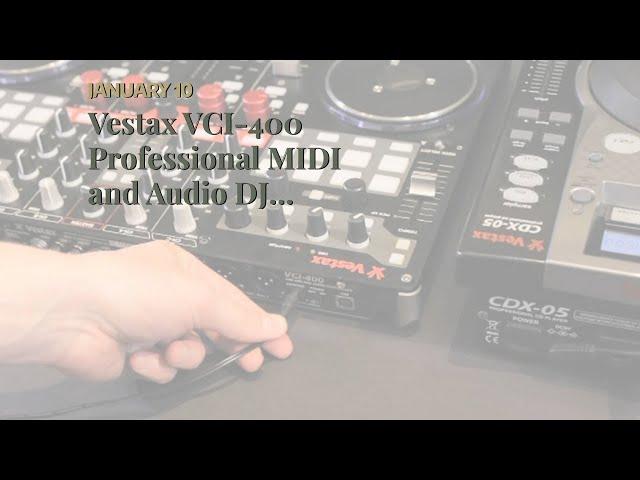 Vestax VCI-400 Professional MIDI and Audio DJ Controller with Built in Mixer