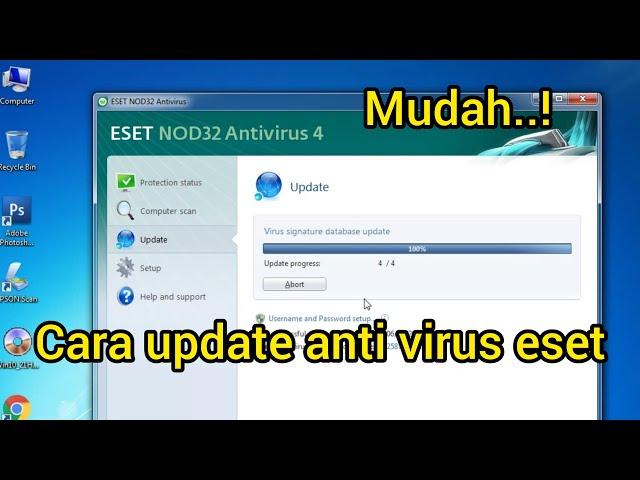 terbaru!! cara update antivirus eset 100% sukses