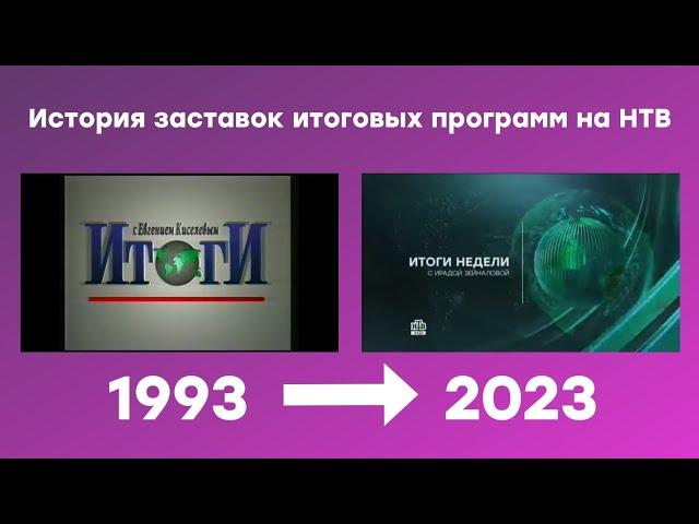 История заставок итоговых программ на НТВ