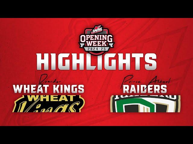 Brandon Wheat Kings at Prince Albert Raiders 9/27 | WHL Highlights 2024-25