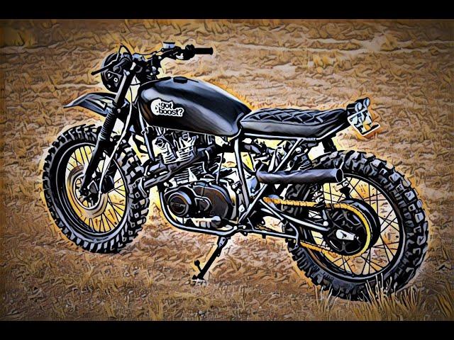 Turbocharged Mad Max Scrambler Build Timelapse - Suzuki GS400