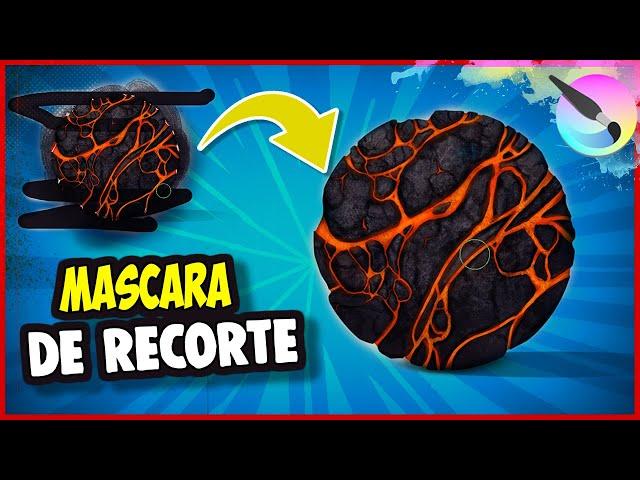 Como usar la mascara de RECORTE - Como pintar en KRITA sin salir de la linea o  bordes