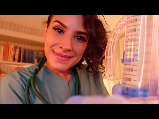 ASMR NURSE Mama Bear | Above You POV Nurturing Medical Inspection  | Cranial Nerve Exam + MANY MORE