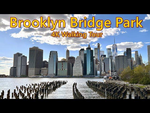 Brooklyn Bridge Park, New York | 4K Walking Tour