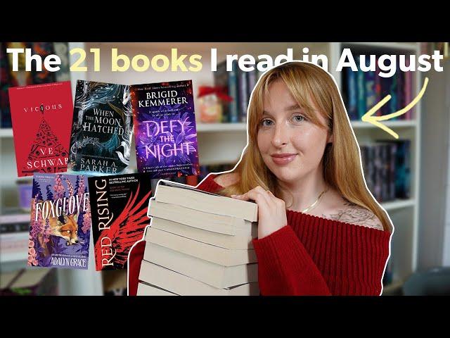 The 21+ books I read in August  August reading wrap up