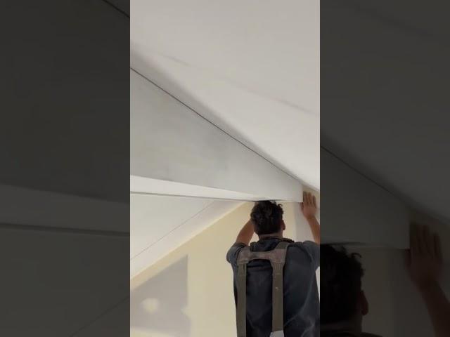 Hope this helps anyone doing ceiling beams. This is in a master bedroom
