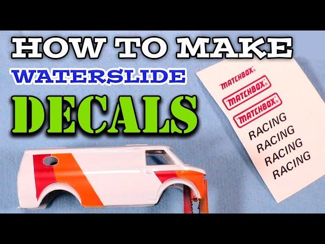 MODEL CAR PAINTING TIPS - Making Water-Slide Decals with an Inkjet