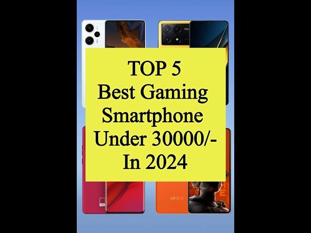 TOP 5 Best Gaming Smartphone Under 30000/- #shorts #viral #smart