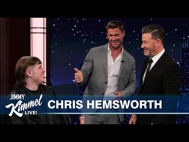 Chris Hemsworth on Raygun, Performing with Ed Sheeran & He Gives Audience Member His Kids' Haircut