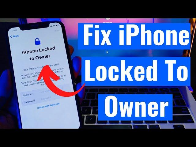 Fix iPhone Locked To Owner ! How To Unlock iPhone Locked to Owner iOS Without PC