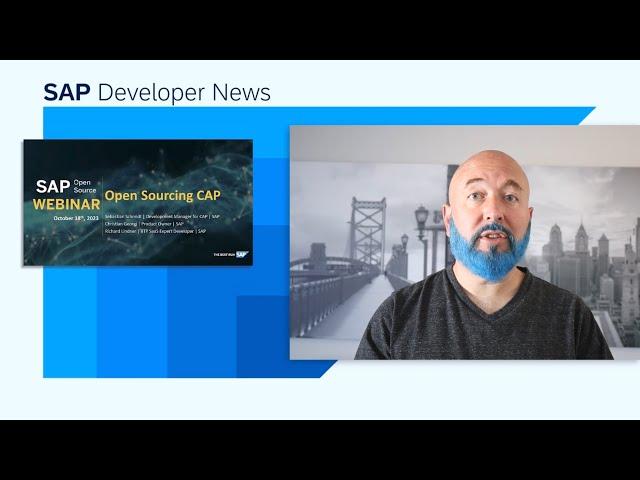 Open Sourcing CAP Webcast, SAP TechEd AI, Devtoberfest, Free Certifications | SAP Developer News