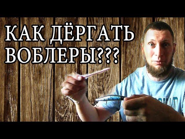 Проводка воблеров для чайников/  Как дёргать тот или иной воблер