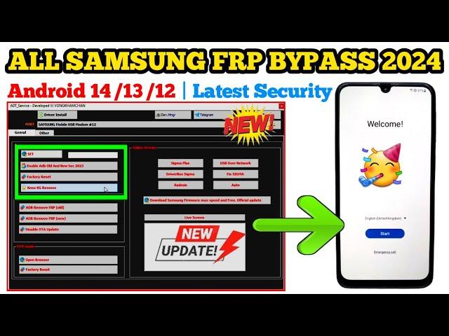  New Method 2024-All Samsung FRP Bypass | Unlock 2024 All Android 12/13/14 | Google Account Remove