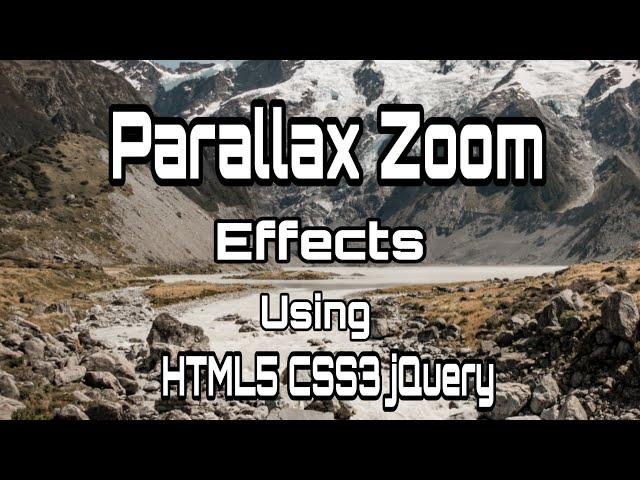 Zoom Image on Scroll Using html css and Jquery in 2020 | Zoom Scrolling Banner
