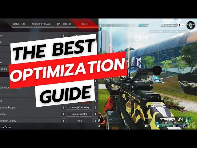 Apex Legends Season 22 Optimization- ULTIMATE Performance Guide : FPS BOOST SETTINGS and LOW LATENCY