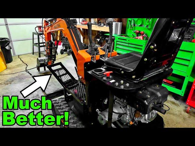 Fabricating Custom Floor/Foot-rests Chinese Mini Excavator- AGT QH12R