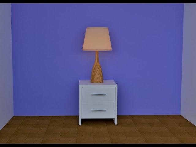 How to make a Lamp in Sketchup and V-ray lamp glow material