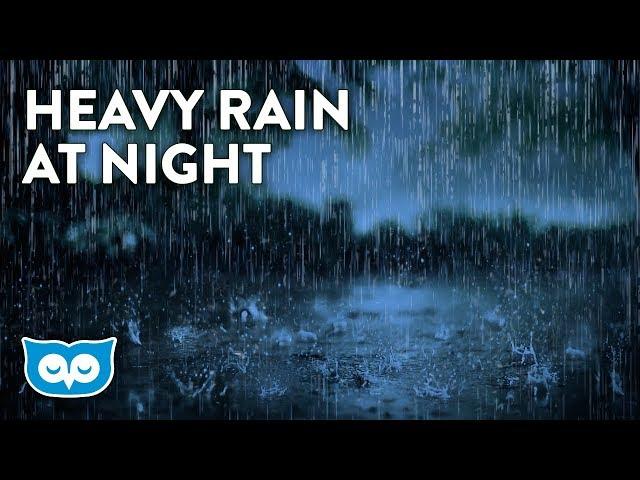 Heavy Rain Sounds At Night With No Thunder | 2 Hours Rainstorm | Heavy Rain Sounds for Sleeping