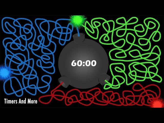 60 Minute Timer Bomb |  Colored Wicks 