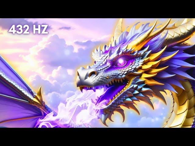 432Hz Violet Flame Dragon Healing - Powerful Dragon Energy Meditation!