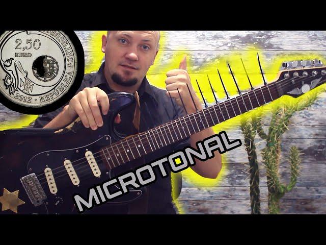 Сделал MICROTONAL Гитару За 2,5 Евро!!!! Первые Ощущения!