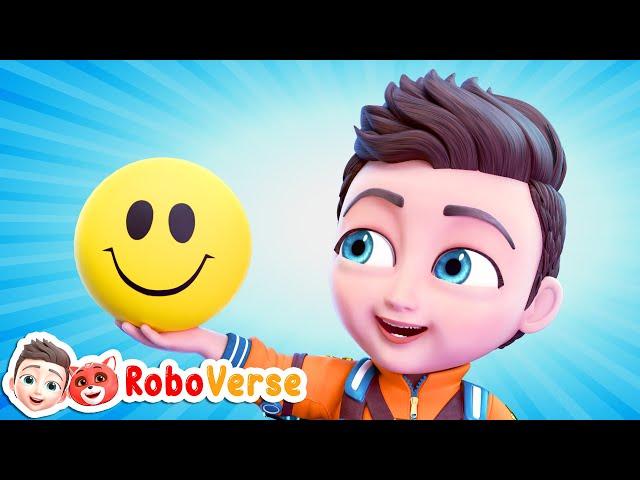 Learn Color Names With Robot + More Nursery Rhymes & Kids Songs | Robo Verse